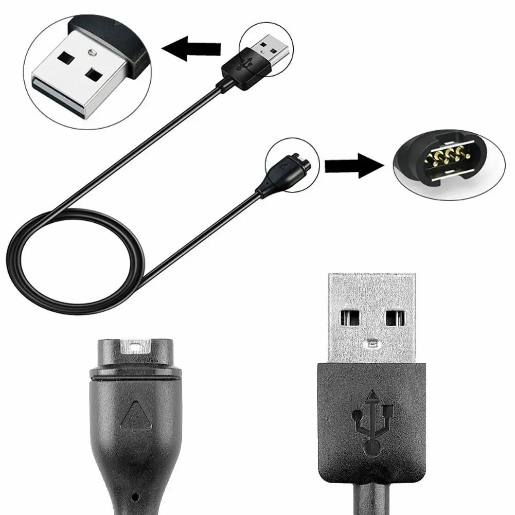 USB Charging Cable Data Cord Charger for Garmin Instinct Vivoactive 3/4/4s Vivosport Forerunner 945 935 245 245M 45 45S Music