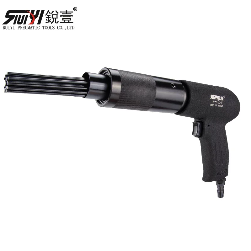 Ruiyi 4057 Powerful 19-Pin Pneumatic Rust Remover Gun-Type Rust Removal Gun Needle-Type Rust Removal Machine Air Shovel Air Hammer