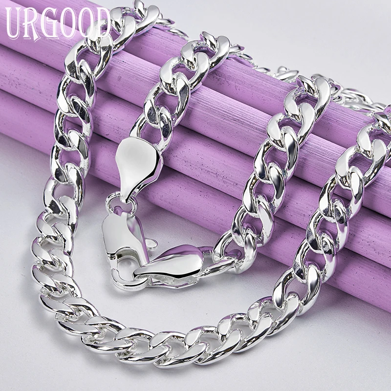 

925 Sterling Silver Minimalist Coarse Chain Series Necklace For Women Party Engagement Wedding Fashion Jewelry