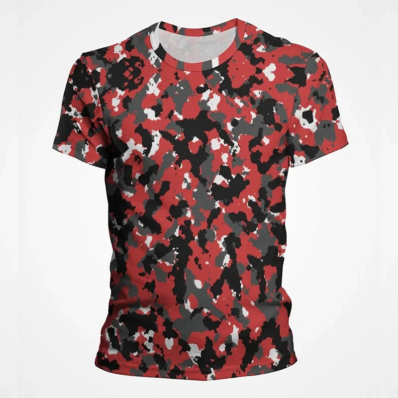 Camouflage T Shirt Men Tops 3D Printed Camo Combat Short Sleeve Quick Dry Soldier T-shirt Casual Russian Army Veteran Tee Shirts