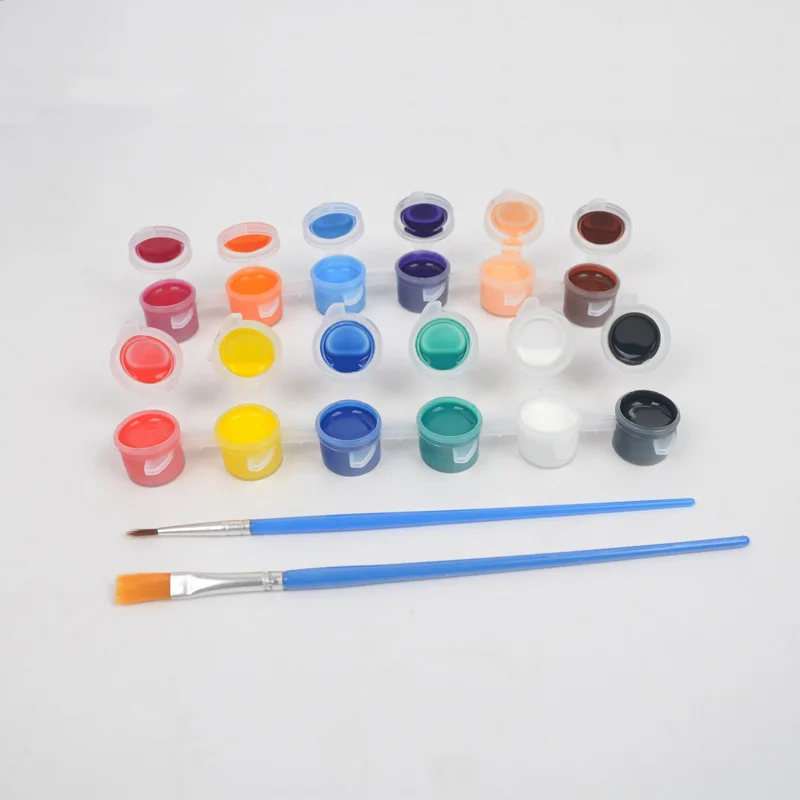 Drawing Toy 12 Color Set DIY Watercolor Acrylic Paint Hobby Building Tool Painting Graffiti