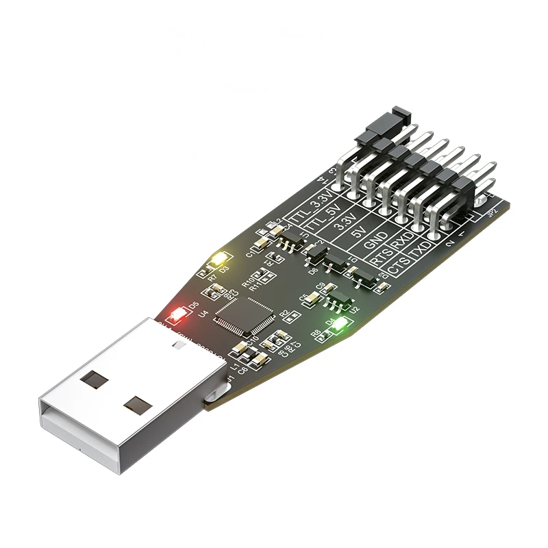 3PCS DTECH USB 2.0 To TTL 3.3V 5V Serial Port Communication Converter Module IOT5086(MS)