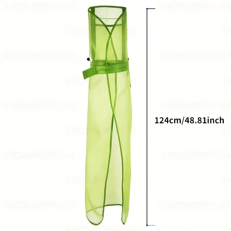Roupa para cortar grama no jardim, Arnês de ombro para aparador com alça de nylon durável, Avental respirável de malha para cortar grama com bolso