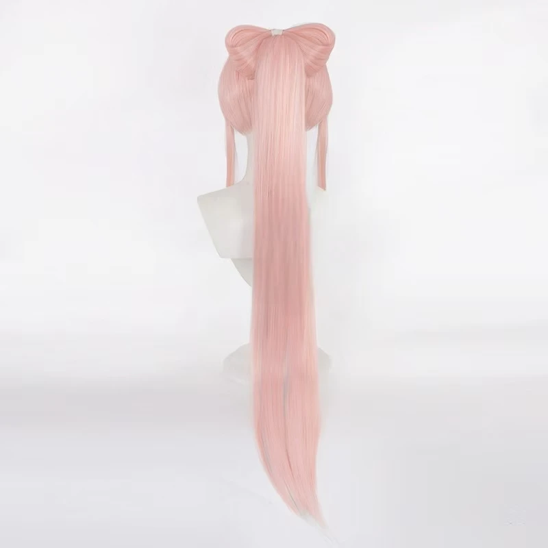 Anime Genshin Impact Sangonomiya Kokomi cosplay pink blue long hair Heat Resistant Synthetic Hair Rose net Halloween Party Wigs - view 3