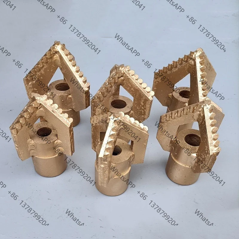 Three‑Wing Octagonal Alloy Drill Bit 3‑Blade Geological Drilling Rig Well Excavation Accessories Replacement Parts