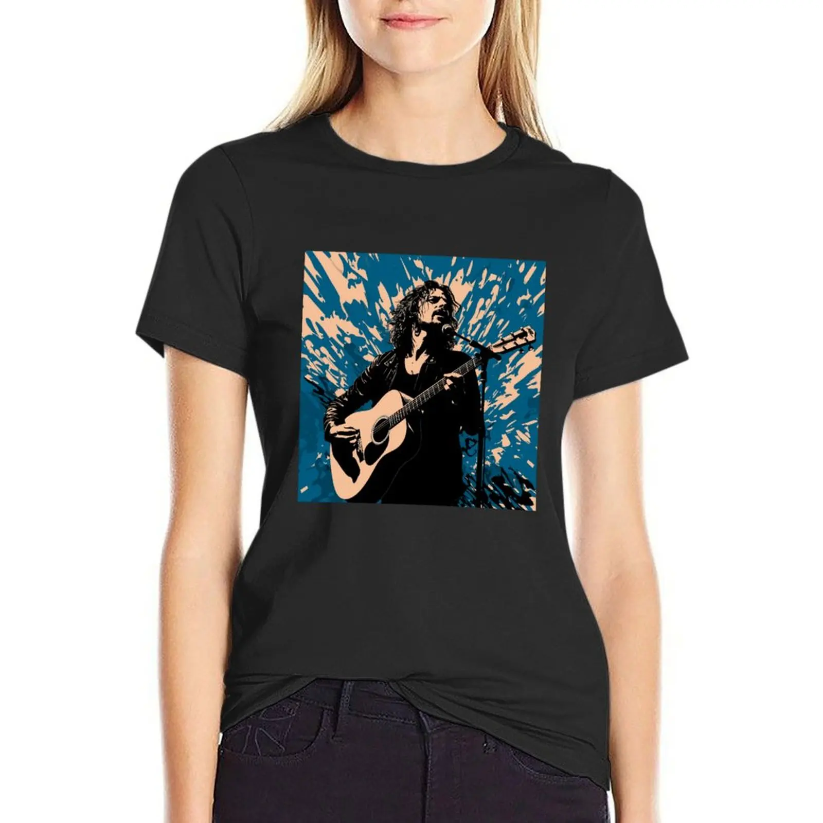 

Chris Cornell Tribute T-Shirt animal print new edition funny blacks Woman fashion