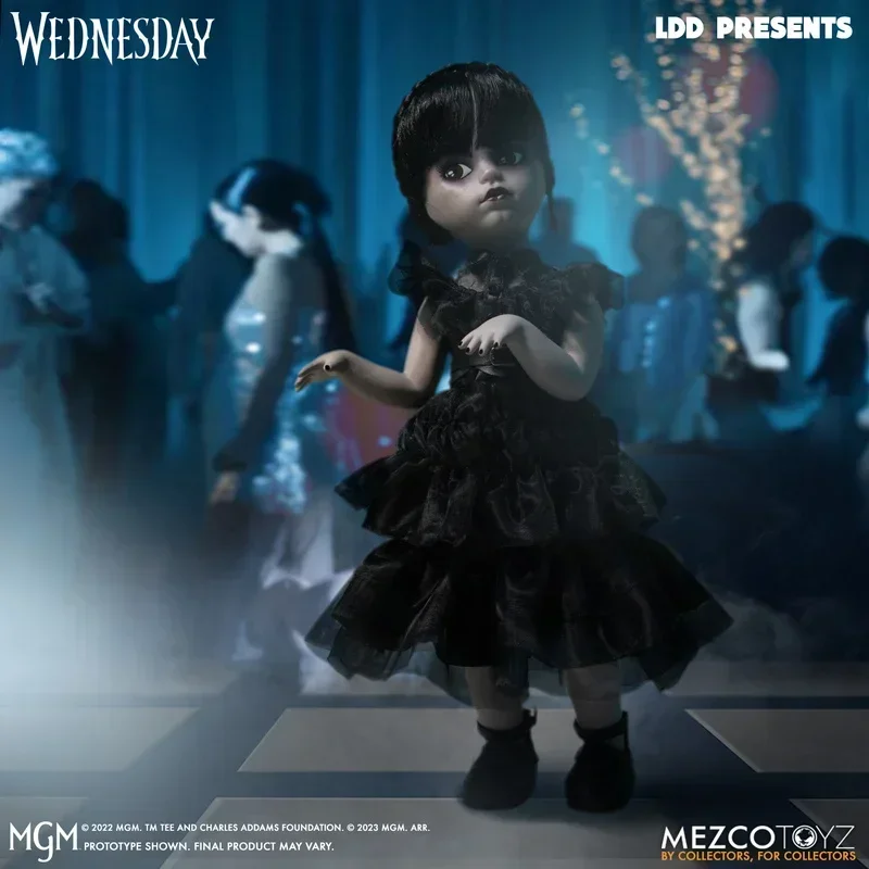 In Stock Mezco Living Dead Dolls Wednesday Dance 10 Inch Movable Doll Toy Halloween Gift