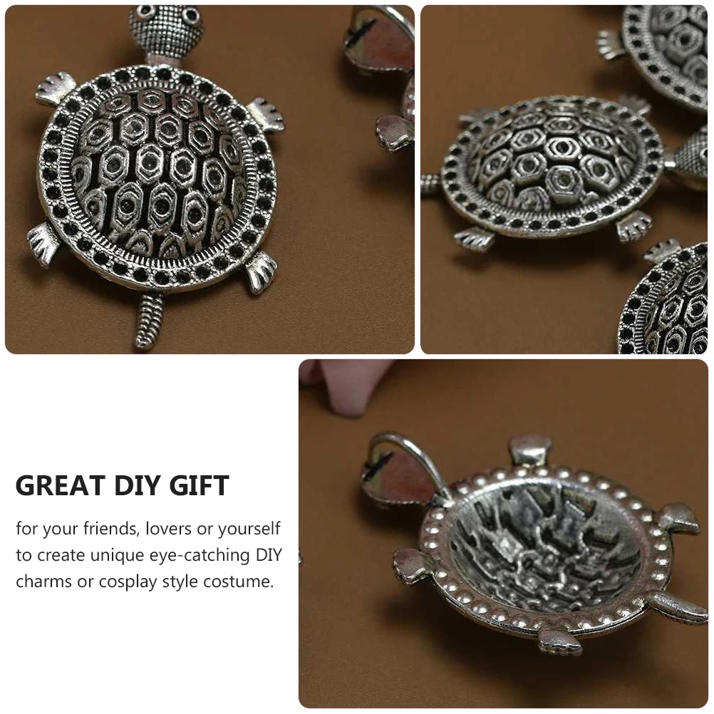 

15 Pcs Alloy Turtle Pendant Charm Simple Unique Shape Diy Necklace Bracelet Earrings Jewelry Making Accessories Gift Ideas