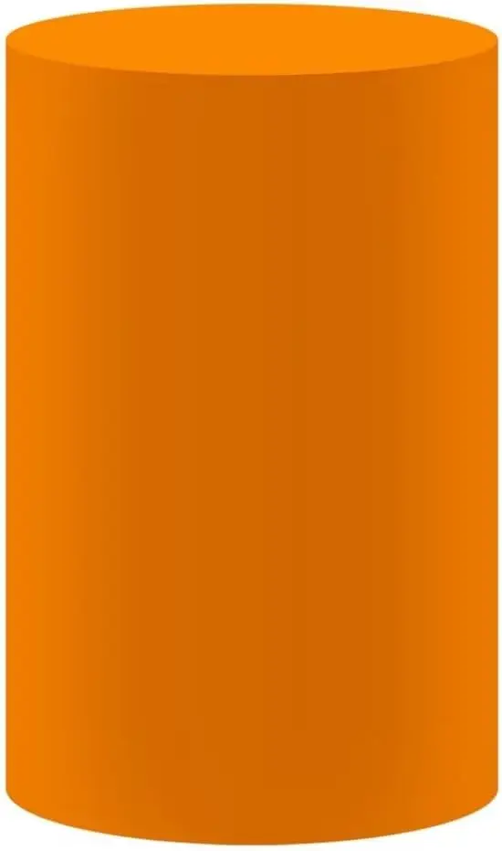 Orange Pedestal Cylinder Covers for Boy Birthday Parties Basketball Sports Theme Tablecloth Decor
