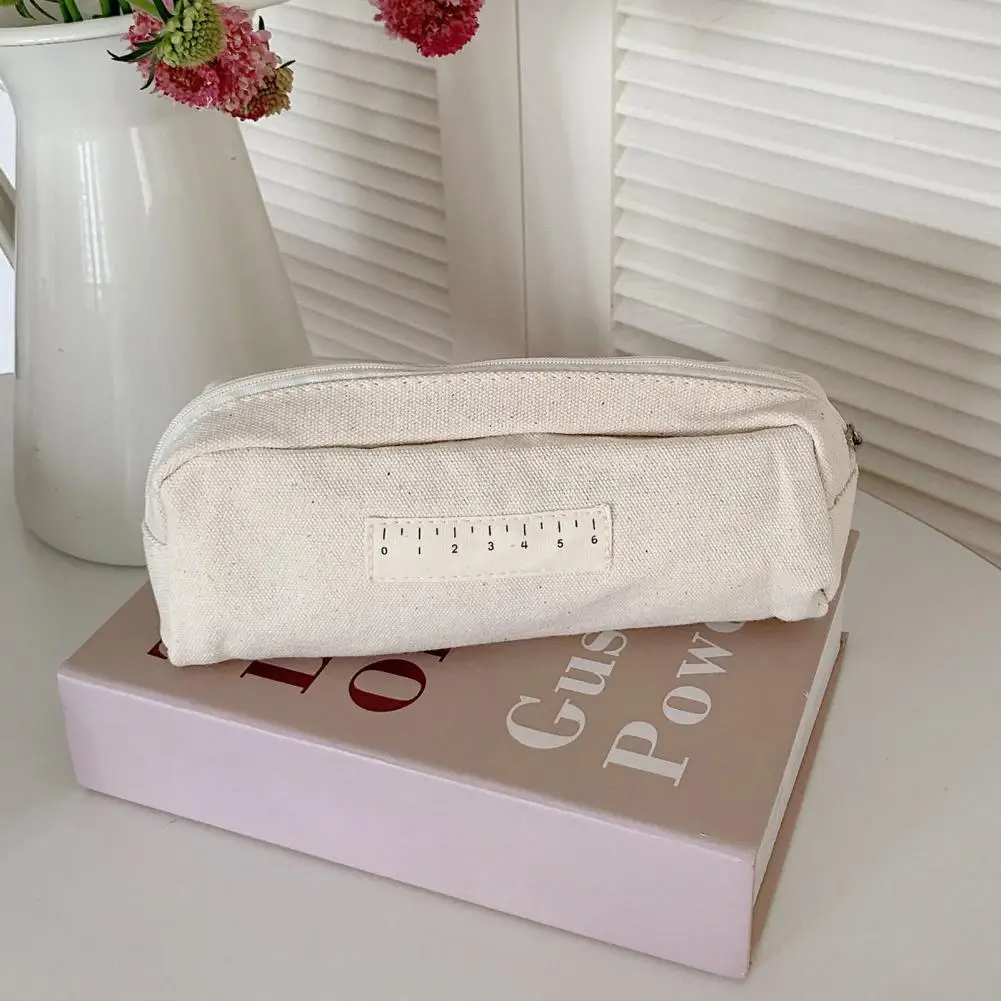 Pencil Holder  Unique Solid Color Lightweight  Student Pen Storage Bag for Home