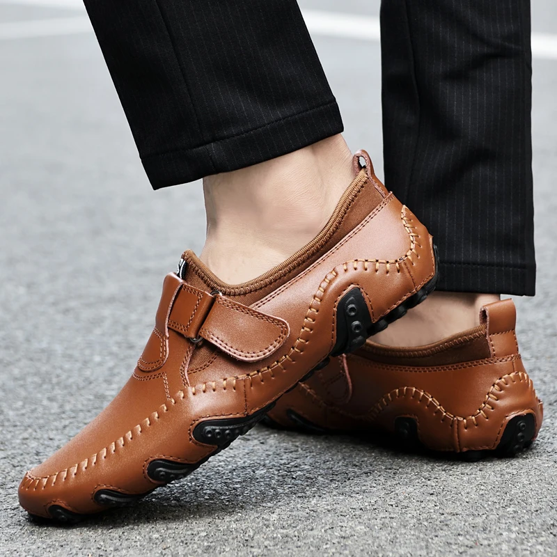 Thương Hiệu Ý Nam Cho Nữ Giày Lười Da Giày Phong Cách Anh Quốc Giày Mọi Moccasin Shoes Chính Thức Thoải Mái Mềm Mại-Đế giày Thường