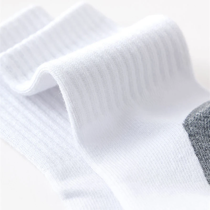 5 Pair Spring Autumn Children Socks Cotton Girl Boy Baby Warm Soft White Black Gray For Winter 1-3-5-8-12 Year Kids Student Sock