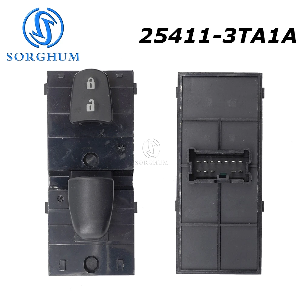 

Sorghum 25411-3TA1A 254113TA1A Right Electric Power Window Switch Lifter For Nissan Qashqai Altima Sylphy Tiida X-Tr 2013-2018