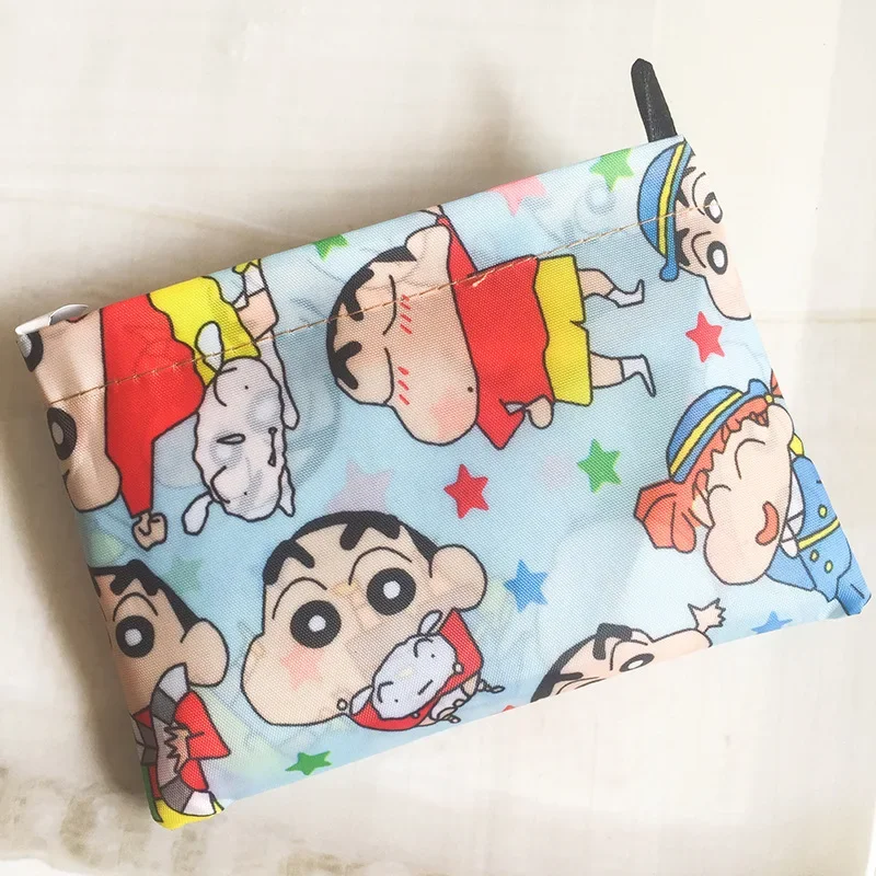 Cartoon anime Crayon Shin chan handbag foldable eco-friendly shopping bag My Little Pony Oxford cloth large vest storage bag