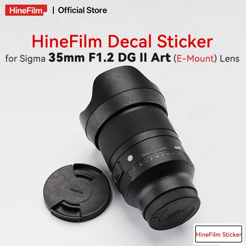 

Hinefilm Skin for Sigma Art 35mm F1.2 DG ii for Sony Mount Lens Sticker 35 F1.2 II Wrap Cover Art35 35F1.2 Lens Protective Skin