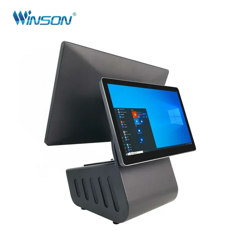 

In stock 15.6 Inch POS Terminal for Restaurant Ordering Android Touch Screen POS All in One With Dual Display