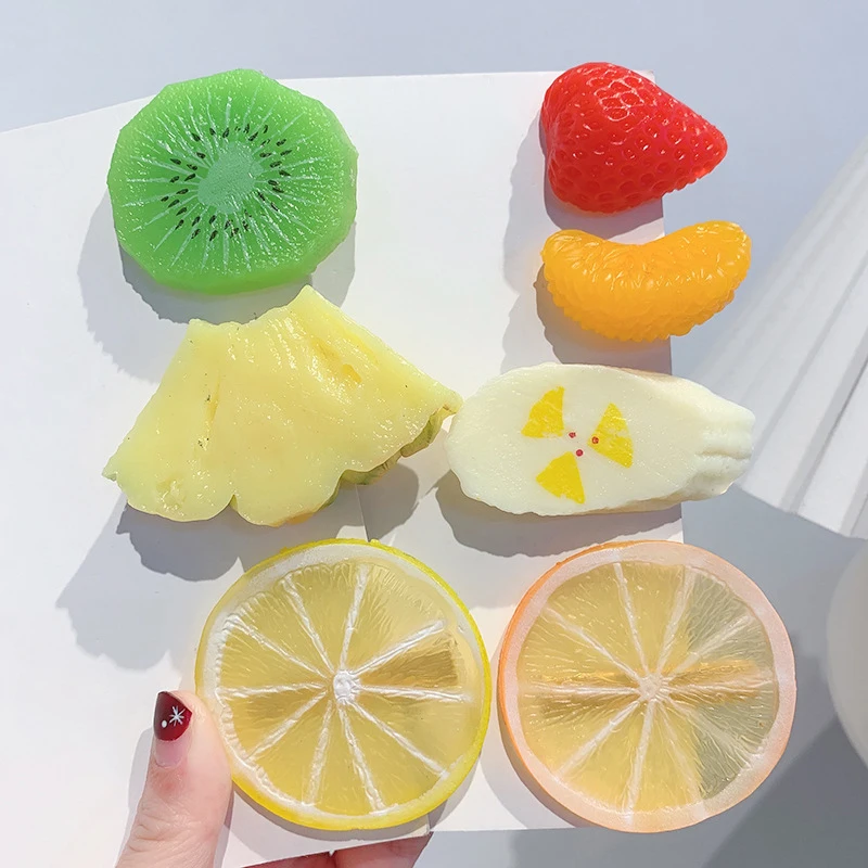 New Simulation Fruit Strawberry Lemon Hair Clips Food Hair Decoration Cute Girl Hair Accessories Duck Bill Clip Side Clip