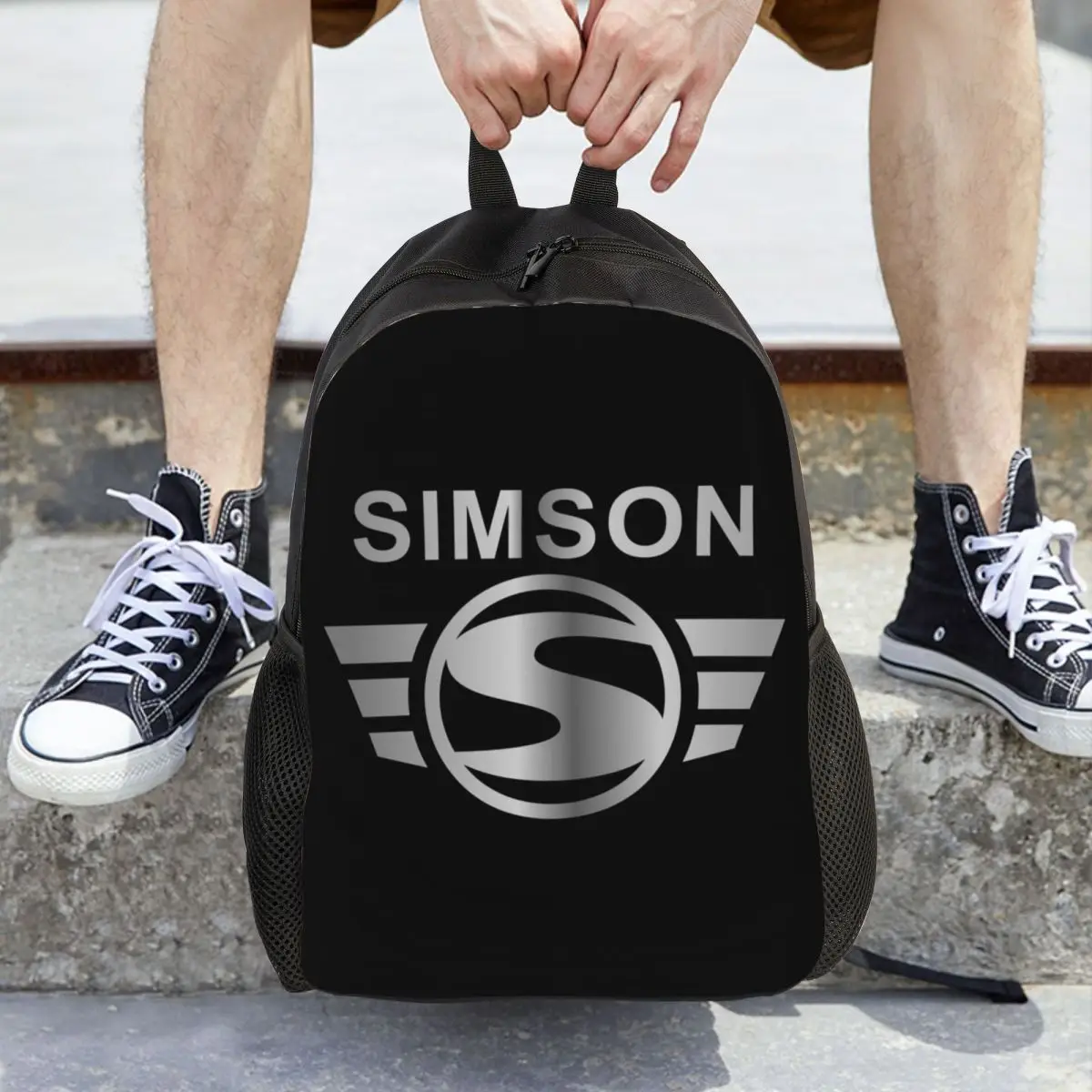 Mochila Vintage Simson para estudiantes, mochila escolar para senderismo, mochila de viaje para niños y niñas, mochila de moda, bolsos de hombro