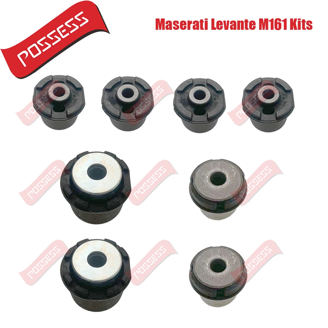 8 Pieces Front Suspension Control Arm Bushing Kits For Maserati Levante M161 670031995 670031993 670031992
