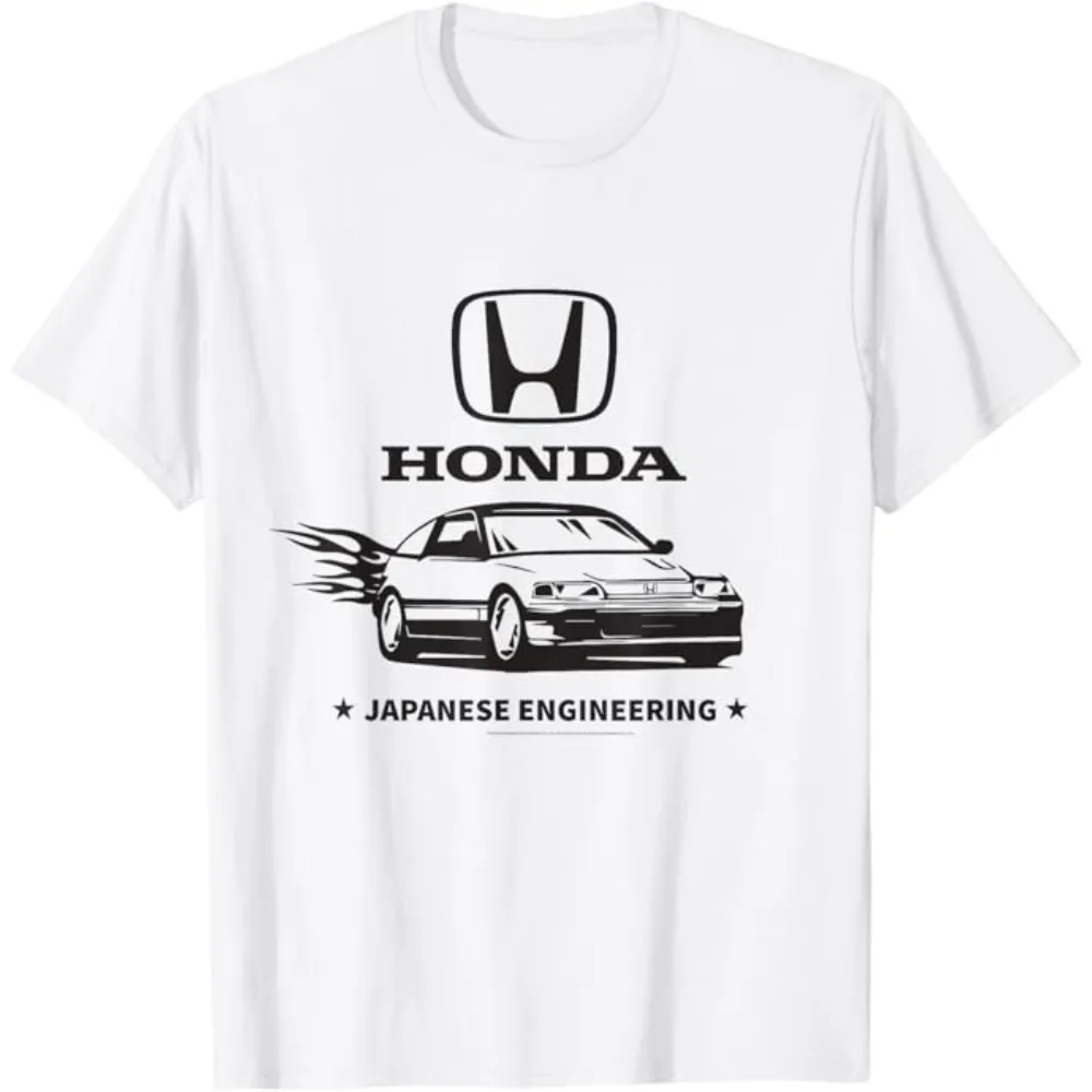 

Honda 26 Men and Women Fashion Summer T-Shirt Flame Back Retro T-Shirt Cycling Off-Road Short Sleeve