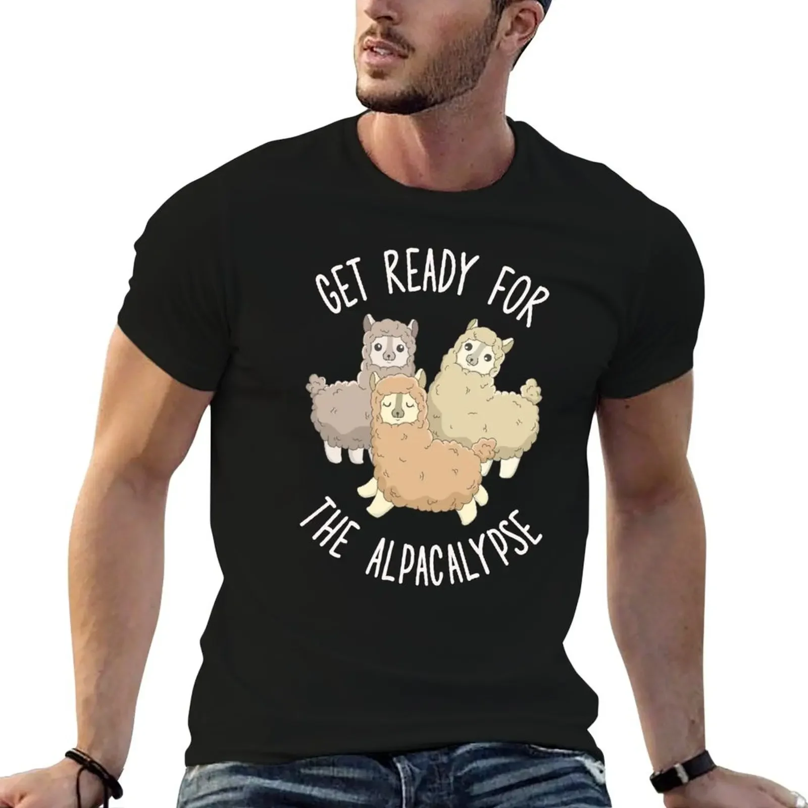 Alpaca Alpacalypse T-Shirt Blouse hippie clothes mens fashion