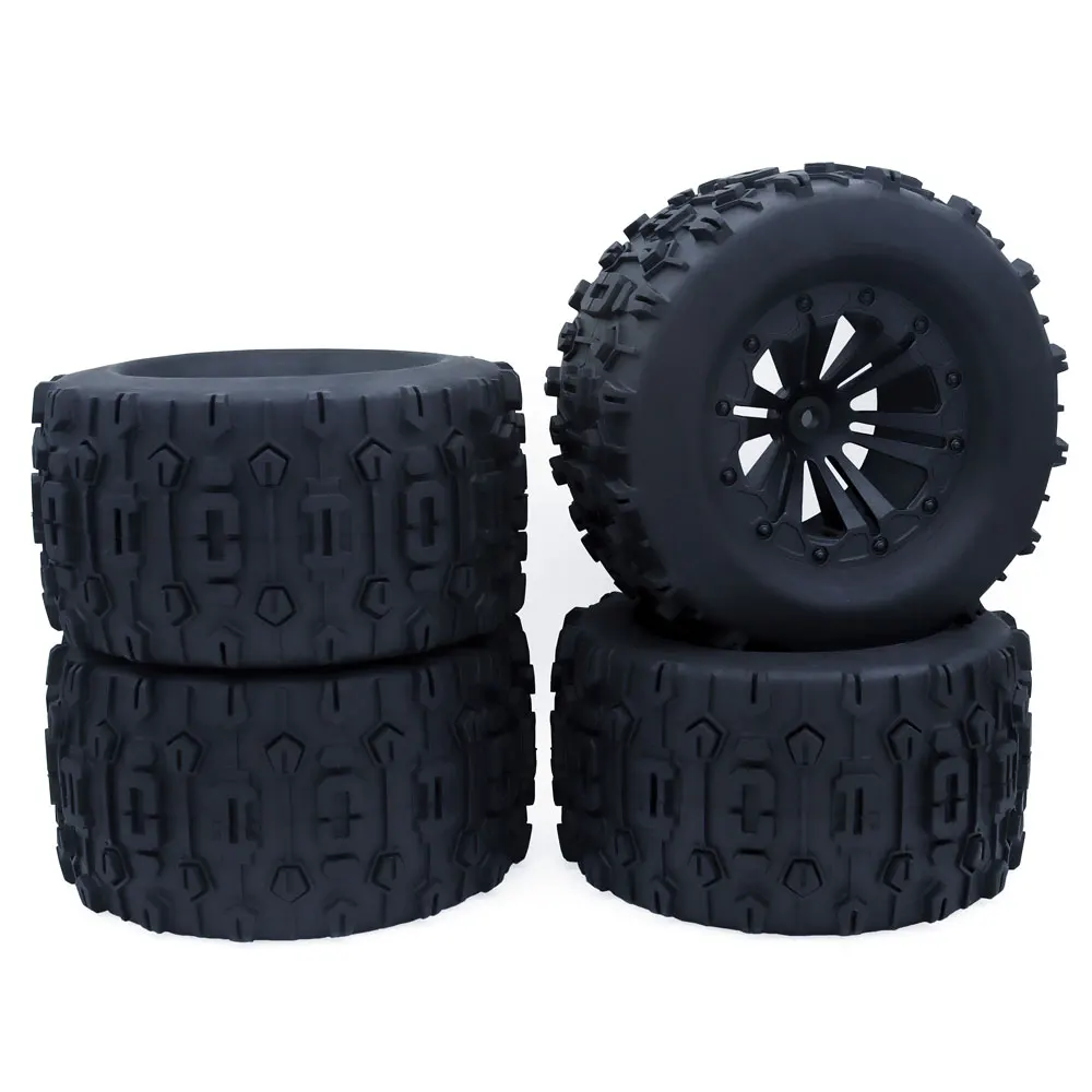 ZD Racing 4PCS 1/10 Monster truck wheels tires 120 mm 125 mm Tires Wheels Buggy for for 1:10 RC Car Crawler Traxxas Scx10 HSP