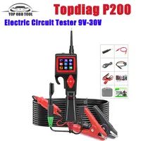 Topdiag P200 Power Probe Automotive Electric Circuit Tester  9V-30V Battery Relay Injector Activating Vehicle Diagnostic Tool