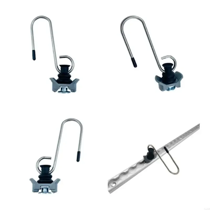 

1/4pcs крючки, закрепляющие аксессуар для перевозки грузов для авиационных рельсов L. Связание с завязкой якорями с крючком для