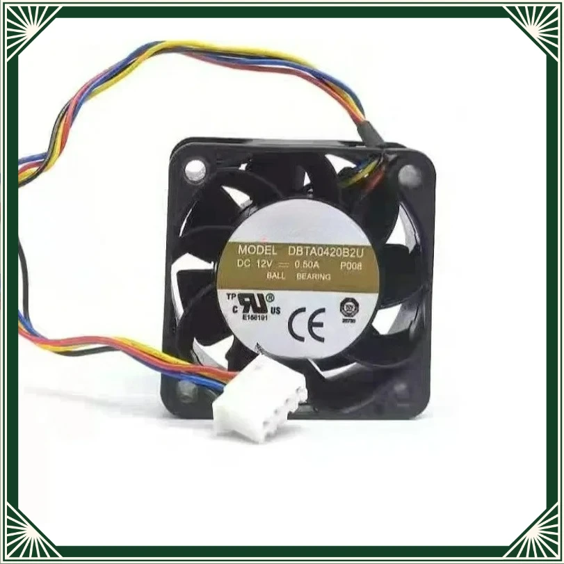 For AVC DBTA0420B2U 4020 4CM DC12V 0.5A PWM High Speed Huawei Switch Cooling Fan