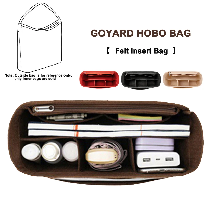 Evertoner Filz einsatz Tasche Organizer für Goyad Hobo Tasche Make-up Damen Taschen Einsatz Filz Veranstalter Reise Kosmetik Liner Tasche