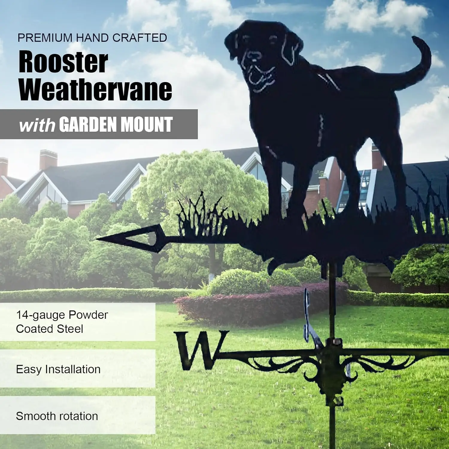 

Cross Border Weather Vane Metal Outdoor Crafts, Roof Garden Decoration, Furniture Creative Pendulum Pieces, Farm Signs, Pet Dogs