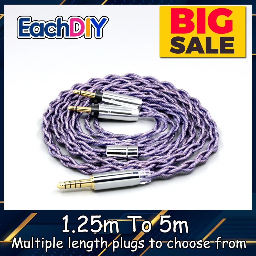 

Type2 1.8mm 140 cores litz 7N OCC Headphone Cable For Final Audio SONOROUS IV VI VIII X D8000 Design Pando Hope vi 1:1 LN009010