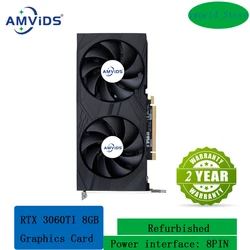 RTX 3060TI 8GB Graphics Cards 256Bit GDDR6 HDMI-Compatible DP 3060 Ti 8G X-GAME GPU Game Video Card