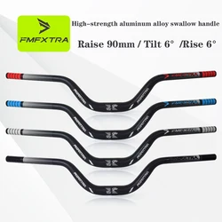 Mountain Bike Handlebar Aluminum Alloy Lift 90mm Swallow Handlebar 720/780mm Bicycle Leading Handlebar Bicycle Accessories