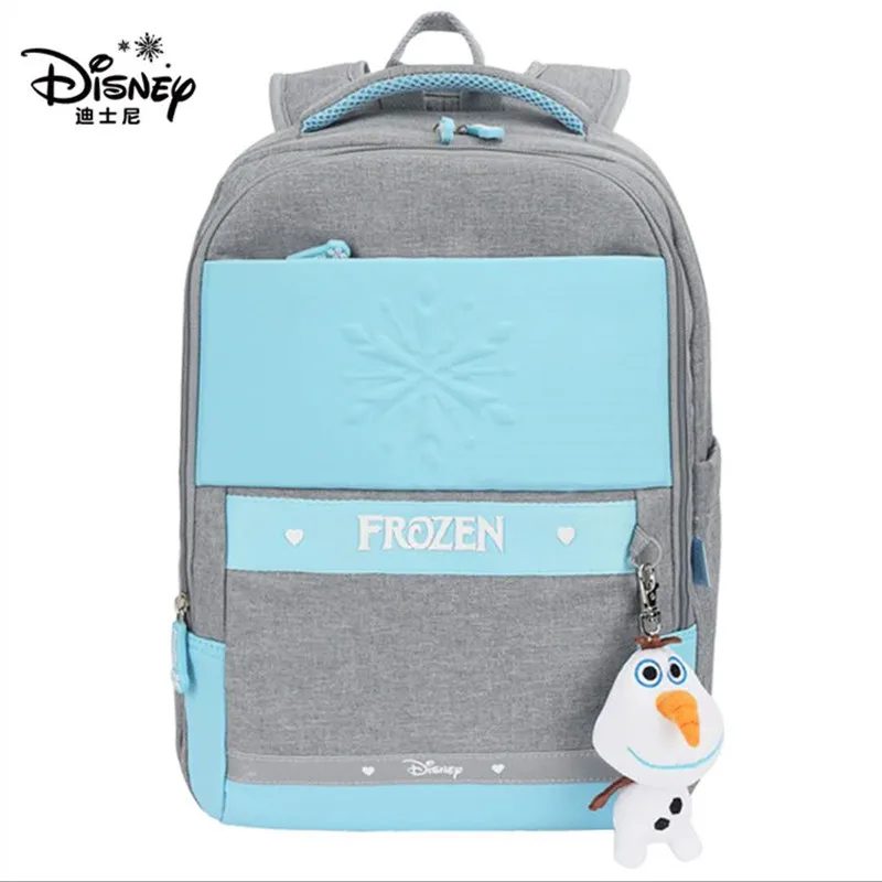 Disney Frozen School Bags For Girls Grade 1-3 Elsa Anna Primary Student Shoulder Orthopedic Backpack Large Capacity Mochilas