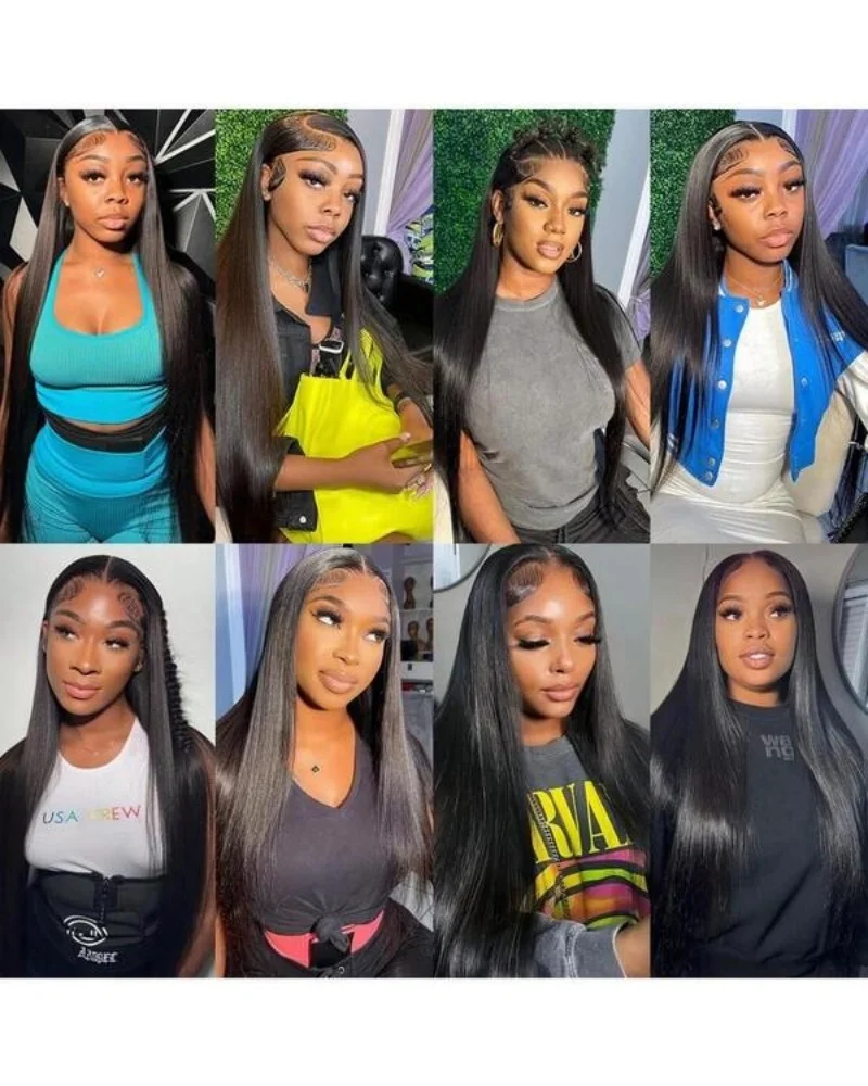 15A Brazylijskie Proste Włosy Naturalne w Pasemkach 26 28 30 32 Cale 100% Nieprzetworzone Dziewicze Proste Włosy do Przedłużania 4 Pasemka Włosów Naturalnych