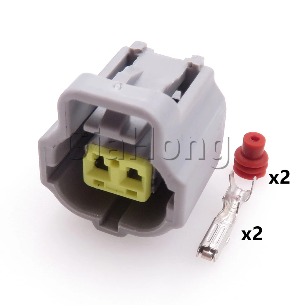 Soquete de fiação do sensor de temperatura da água do carro, Conector selado carro Toyota, 2 Ways Auto Parts, 184006-2, 178392-2, 1 conjunto