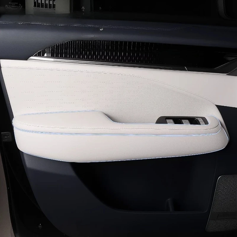 Door Inner Armrest Protective Cover Handle Panel Decor Accessories Fit for ZEEKR 009 Interior Car Modification Parts