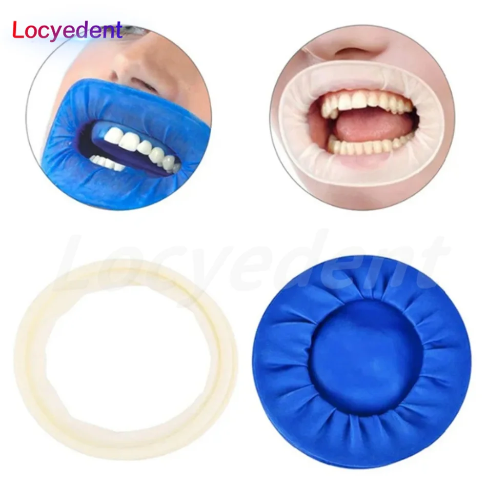 

5pcs Dental Consumables Disposable Dental Oral Cavity O-type Rubber Dam Sterile Mouth Opener Hygiene Lip Retractor ﻿