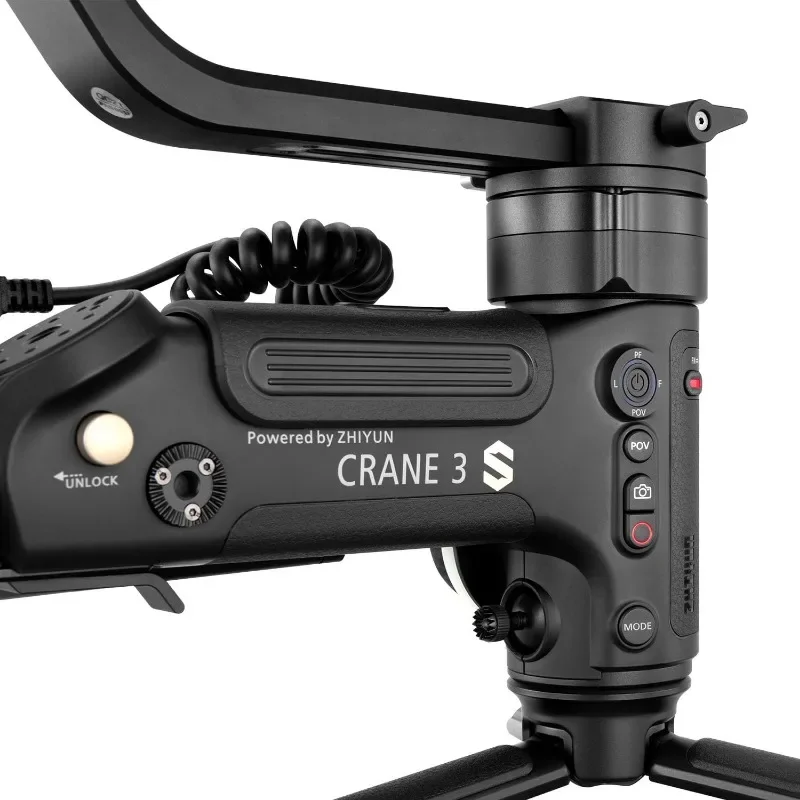 ZHIYUN Crane 3S penstabil kamera, Gimbal genggam 3 sumbu untuk kamera DSLR, Camcorder (Pro Kit)