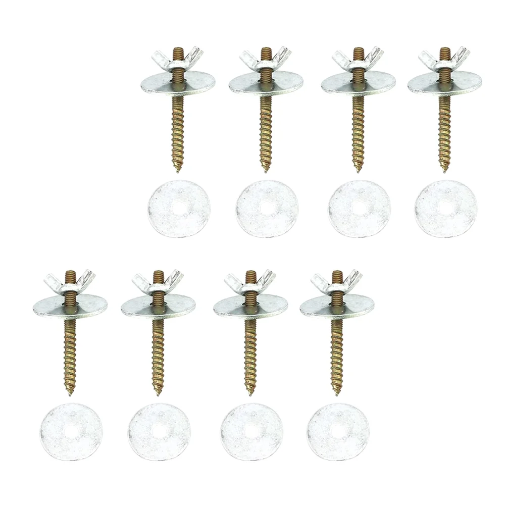 8 Sets Bird Cage Stand Bar Screw Fixing Nuts Fitting Screws Perch Kit Accessories Suite