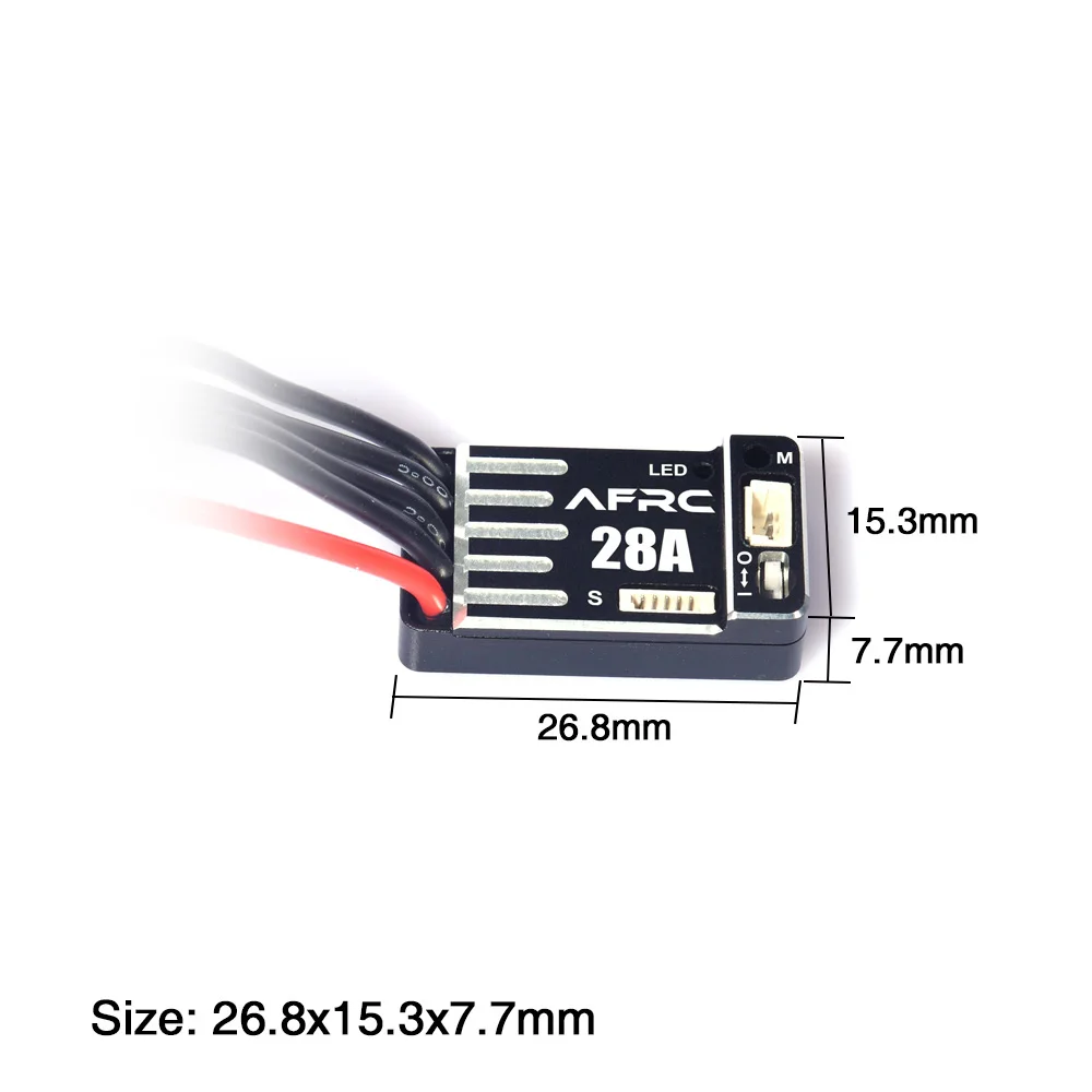 

AFRC Micro Программируемый сенсорный бесщеточный 28A ESC для GL BM AAT RC Car Mini Drift Racing 1/24 1/28 1/32 Обновление сборки своими руками