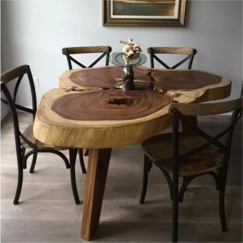 Proveedor Mayorista de Madera Natural en Bruto: Losa de Acacia, Bubinga, Nogal y Suar con Borde Natural para Mesa de Comedor