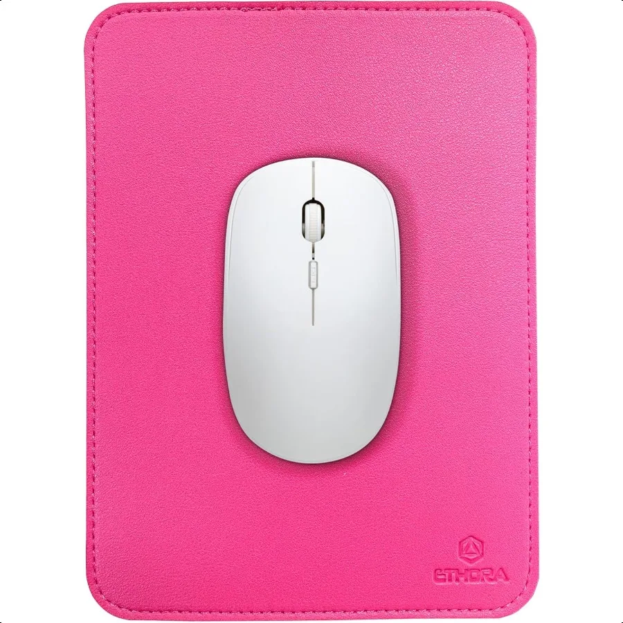

Faux Leather Mouse Pad 6x8 INCH Small Elegant Waterproof Synthetic Leather NonSlip Rubber Base Stitched Edges Ideal for Laptop
