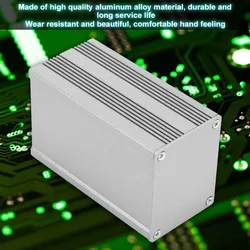 Printed Circuit Board Instrument Aluminum Cooling Box DIY Electronic Project Enclosure Case