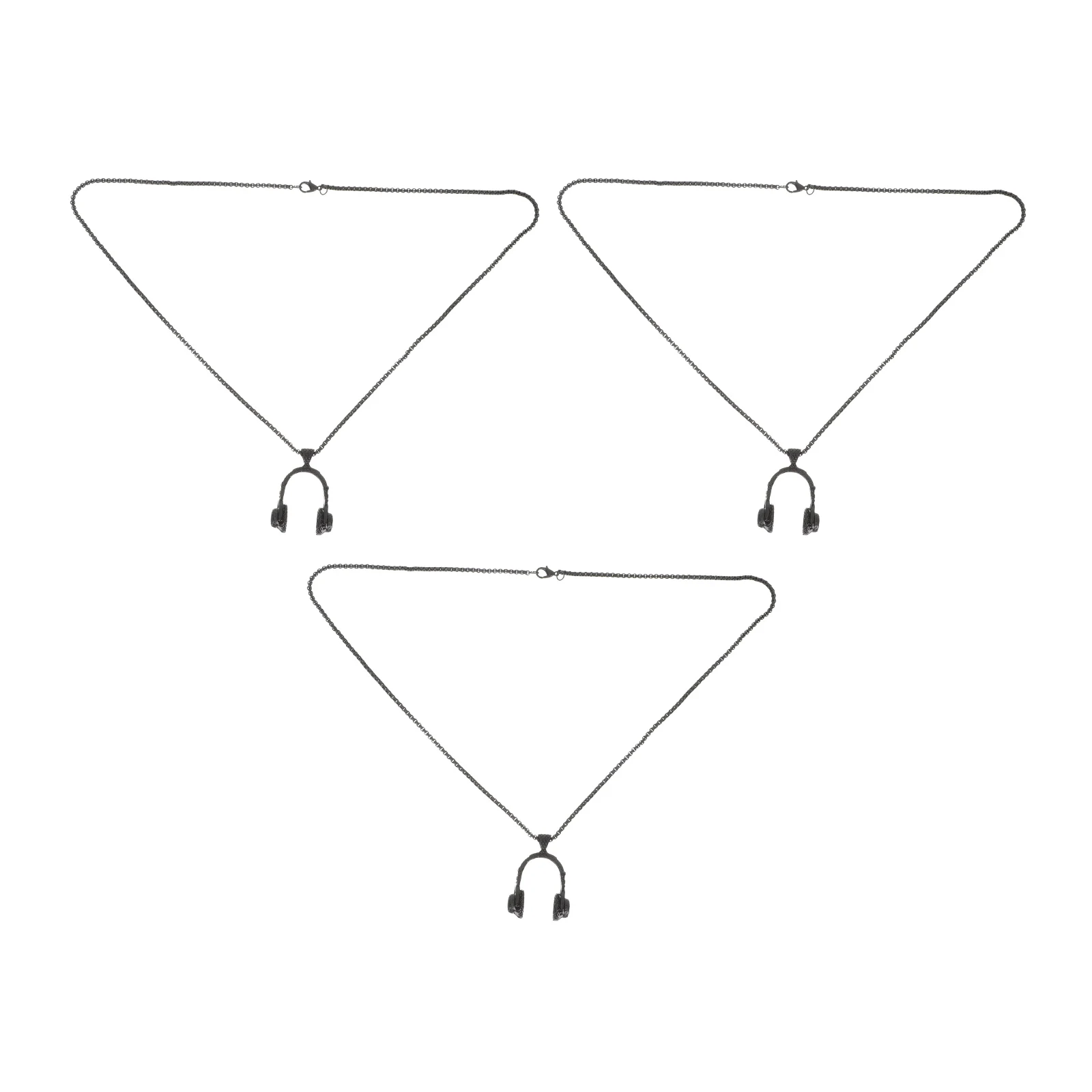 

3pcs Headset Necklaces Alloy Simple Chic Clavicle Chain Jewelry For Women Party Couple Necklace Simple Alloy Necklace Gift