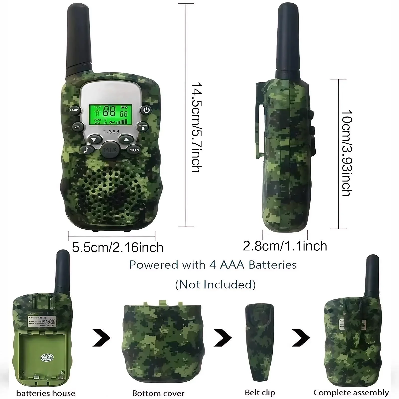 Kids Walkie Talkie Toy Portable 2 Way Radios for Children Outdoor Communication Safety Gift Fun Educational Toy