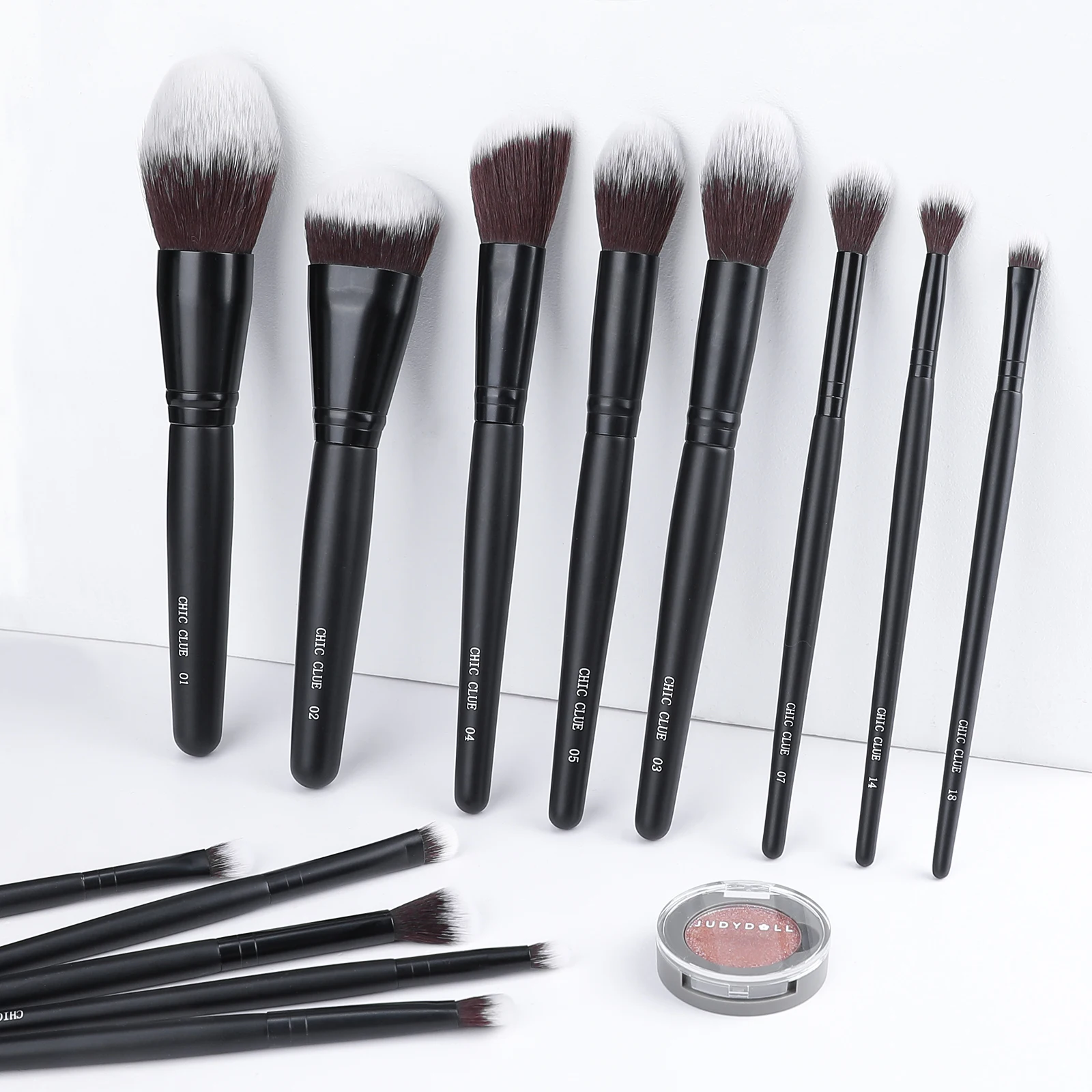 Foundation Makeup Brush Flat Top Buffing Brush Eyeshadow Contour Powder Brush Highlighter Bronzer Detail Makeup Brushes Pencil