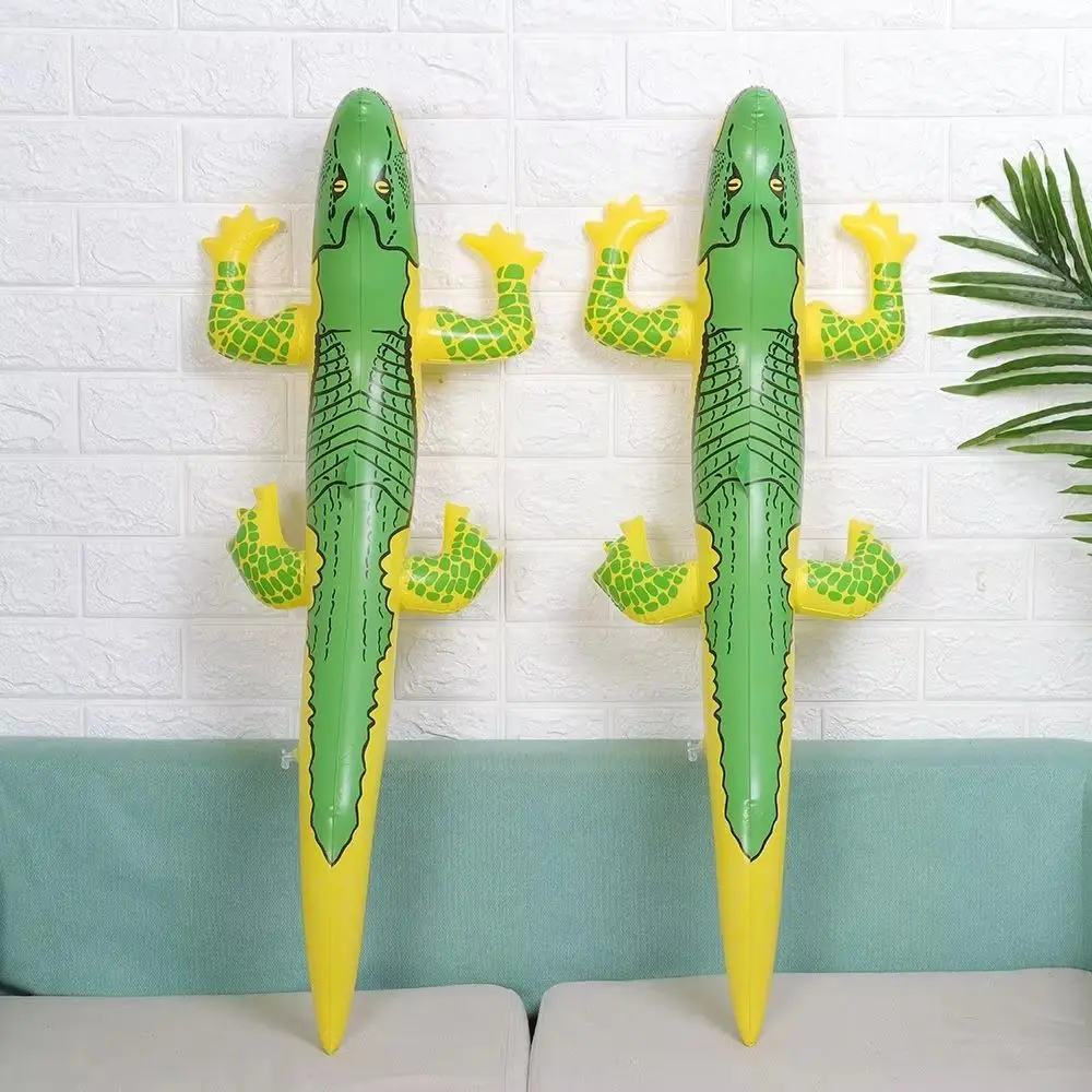 

2pcs PVC Inflatable Crocodile Game Alligator Balloon Floating Playing Inflatable Floating Water Toys Funny Double Beats