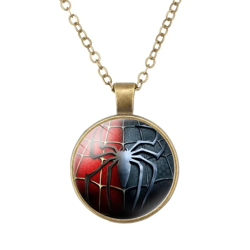 

Marvel The Avengers Alloyed Necklace Cartoon Anime Action Figures Iron Man Hulk Thor Decorate Q Figurals Birthday Christmas Gift